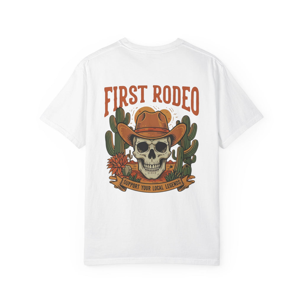 First Rodeo Skull T-Shirt – Western Cowboy Graphic Tee
