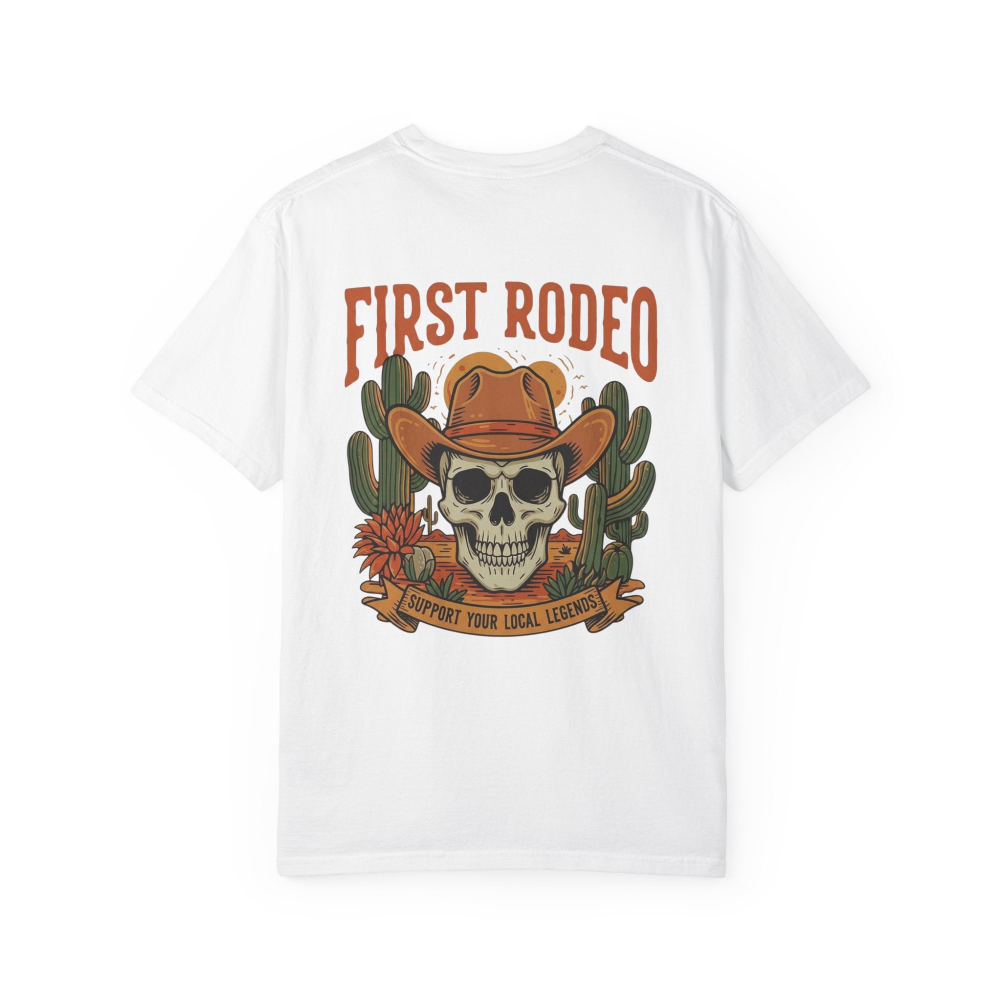First Rodeo Skull T-Shirt – Western Cowboy Graphic Tee