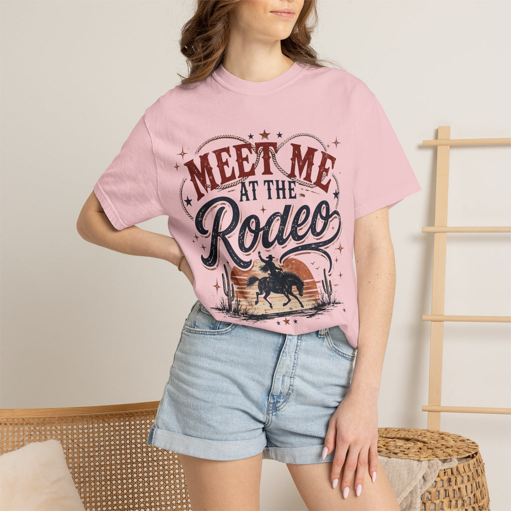 Meet Me at the Rodeo T-Shirt — Vintage Western Cowboy Rodeo Tee