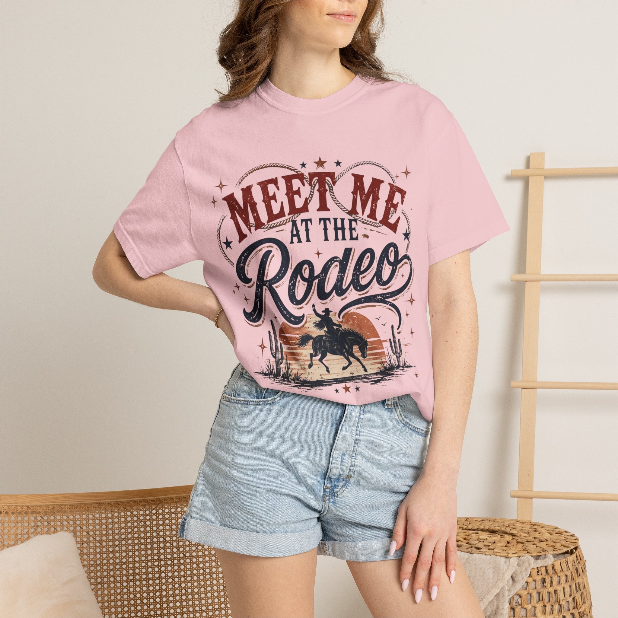 Meet Me at the Rodeo T-Shirt — Vintage Western Cowboy Rodeo Tee
