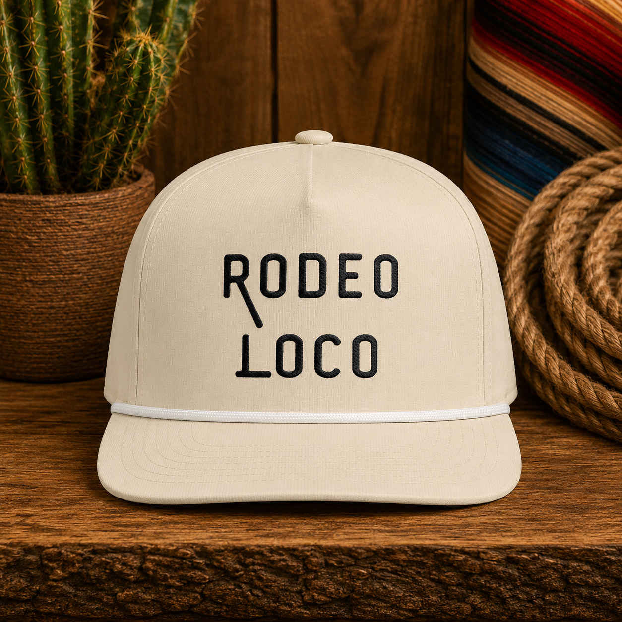 Rodeo Loco Rope Hat | Western Snapback Cap | First Rodeo