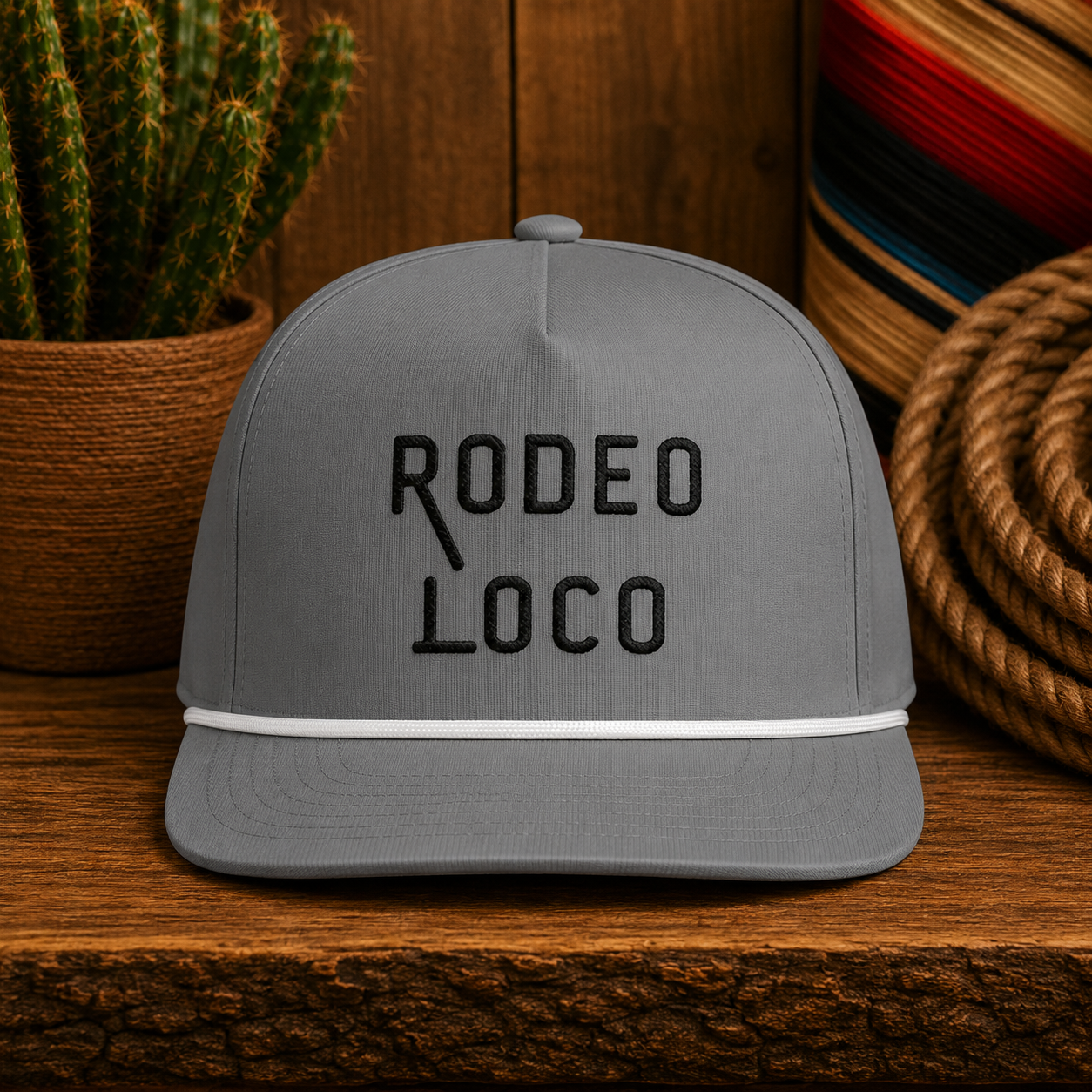 Rodeo Loco Rope Hat | Western Snapback Cap | First Rodeo