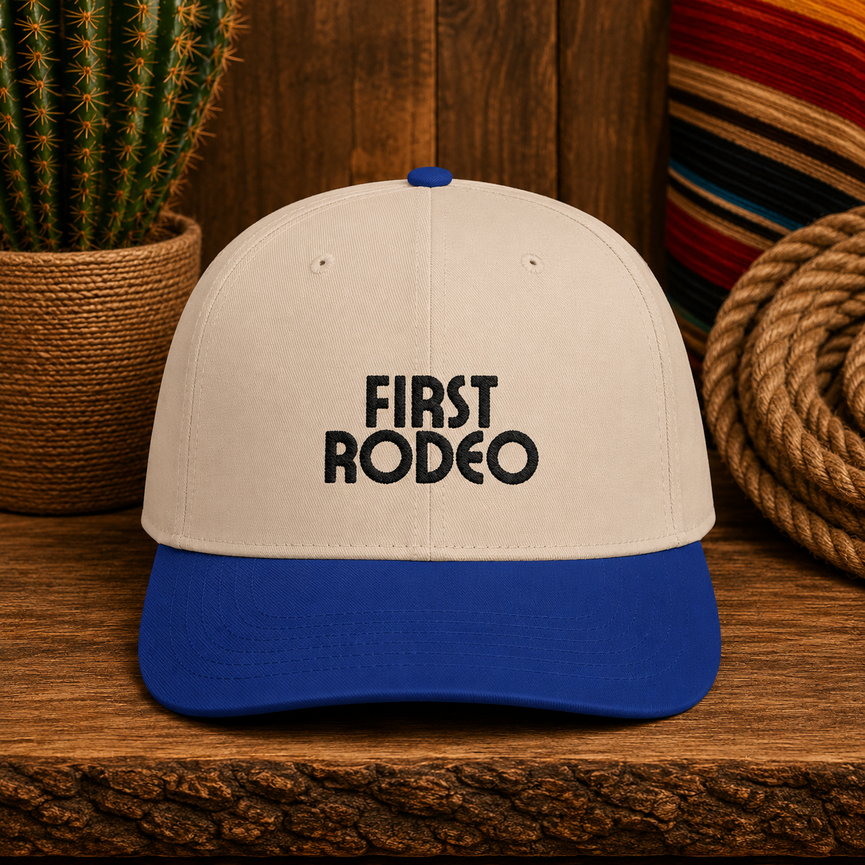 First Rodeo Classic Embroidered Snapback Hat