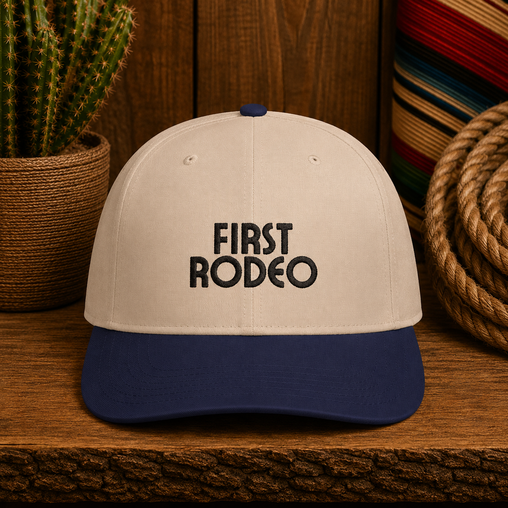 First Rodeo Classic Embroidered Snapback Hat