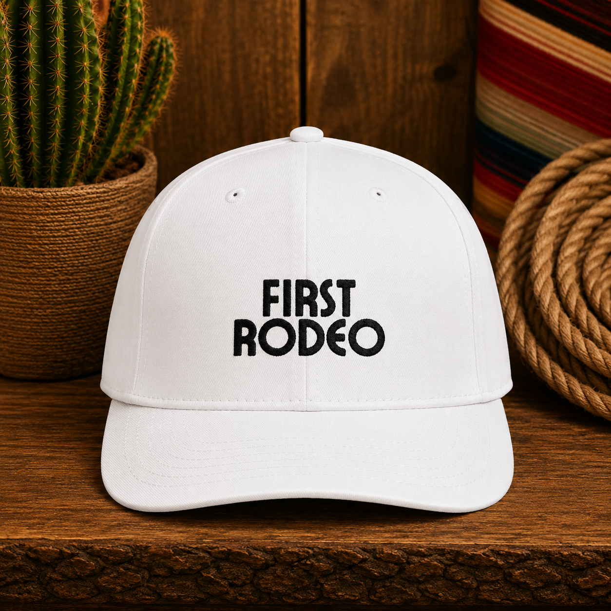 First Rodeo Classic Embroidered Snapback Hat