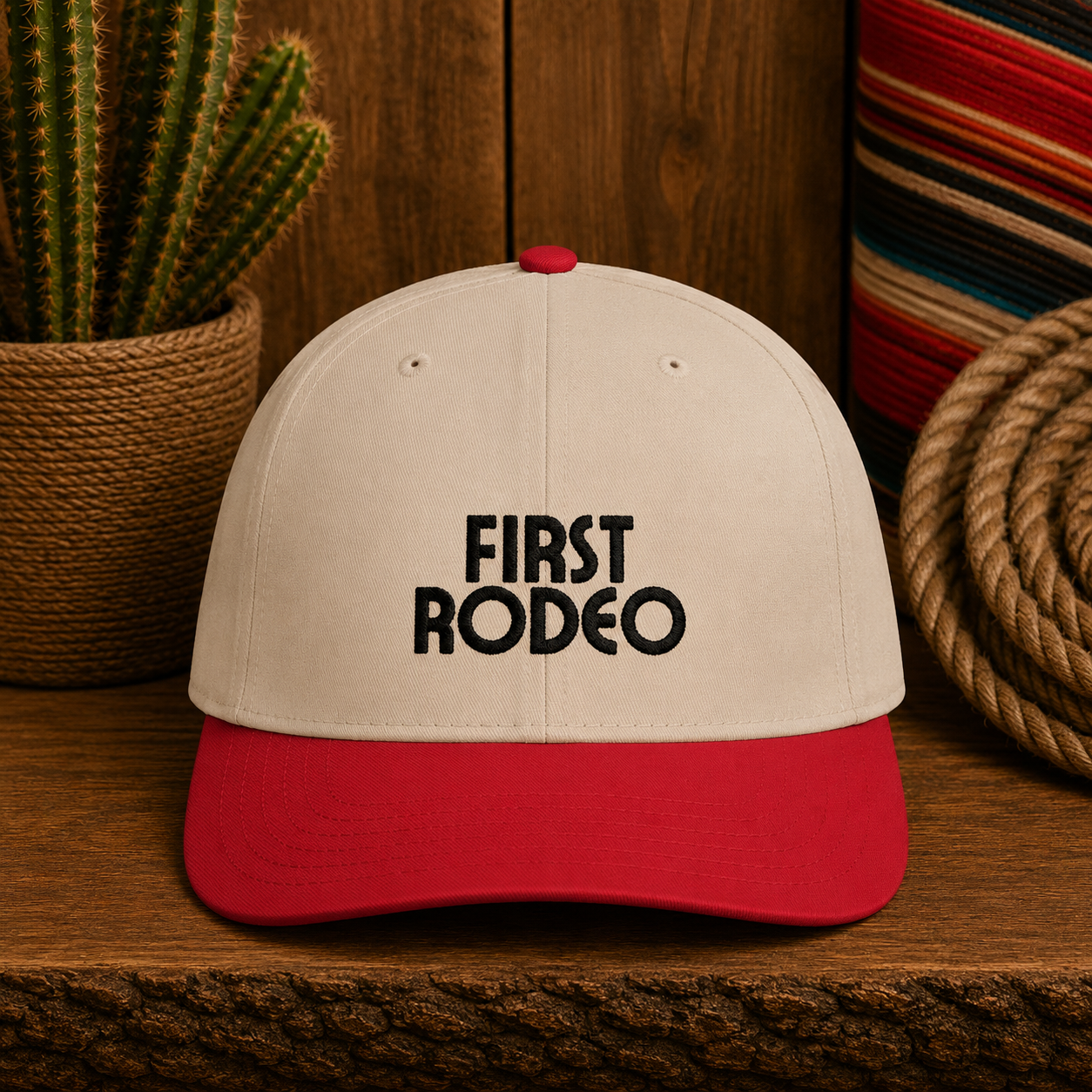 First Rodeo Classic Embroidered Snapback Hat