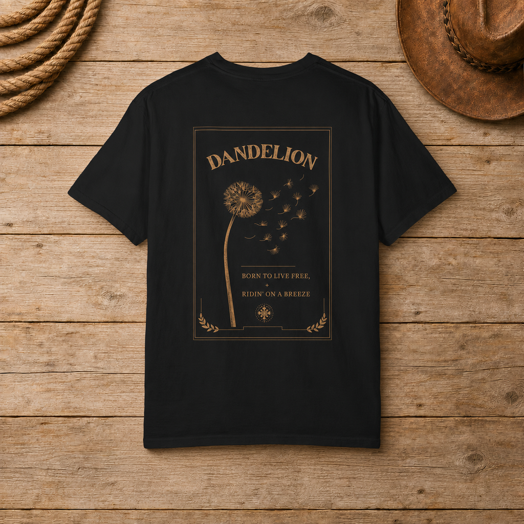 Dandelion "Born to Live Free" Graphic T-Shirt