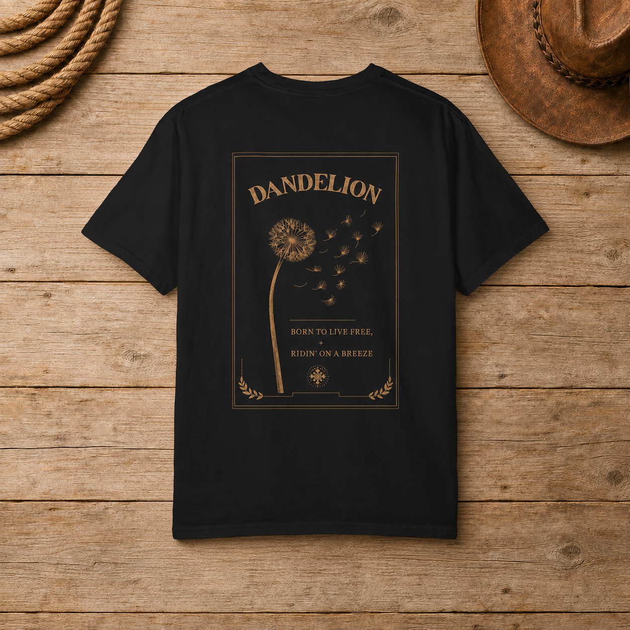 Dandelion "Born to Live Free" Graphic T-Shirt