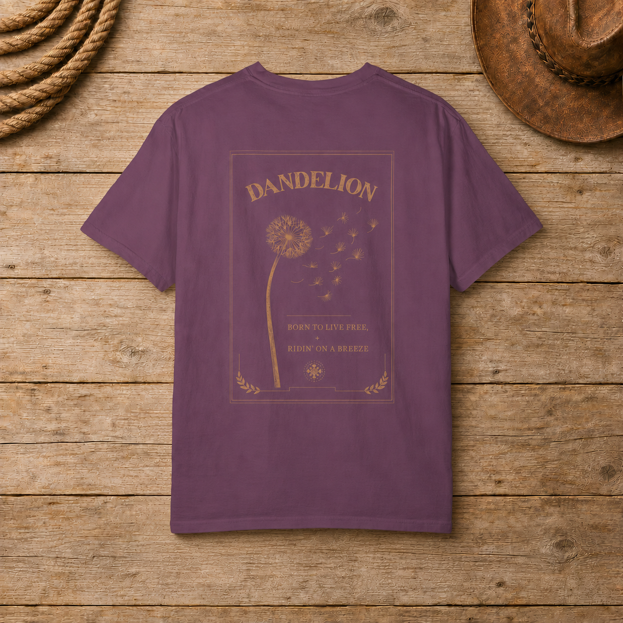 Dandelion "Born to Live Free" Graphic T-Shirt