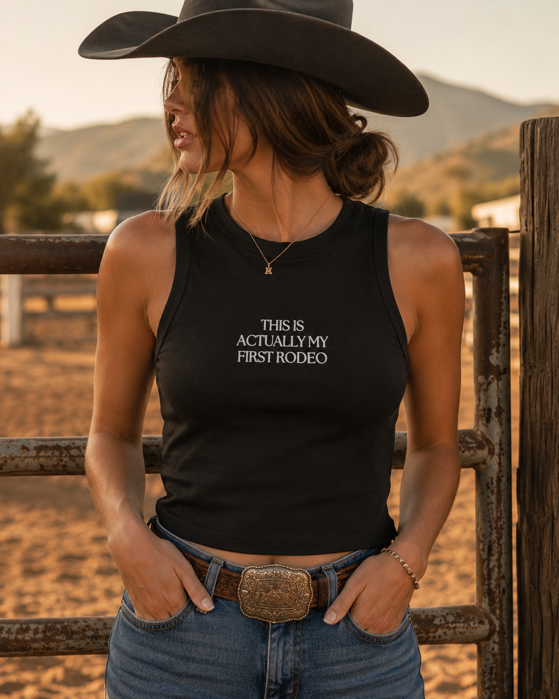 This is Actually my First Rodeo Racer Tank