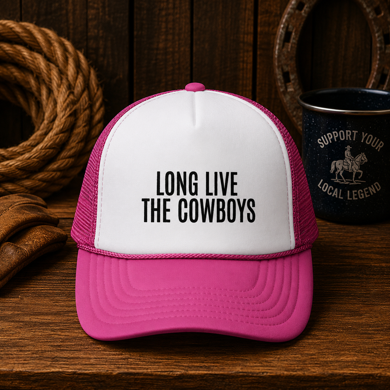 Long Live The Cowboys Trucker Cap