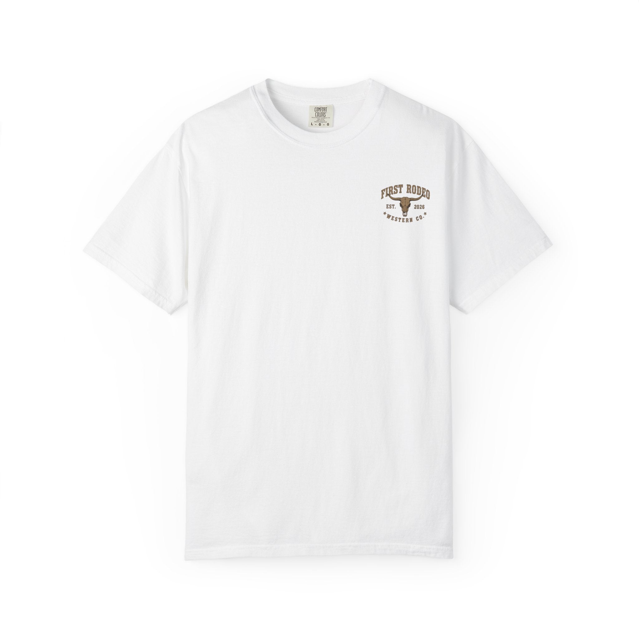 Show your western pride with the Support Your Local Legends T-Shirt by First Rodeo. Featuring a vintage cowboy skull graphic, desert-inspired artwork, and premium comfort, it's perfect for rodeos, country concerts, and everyday western style.